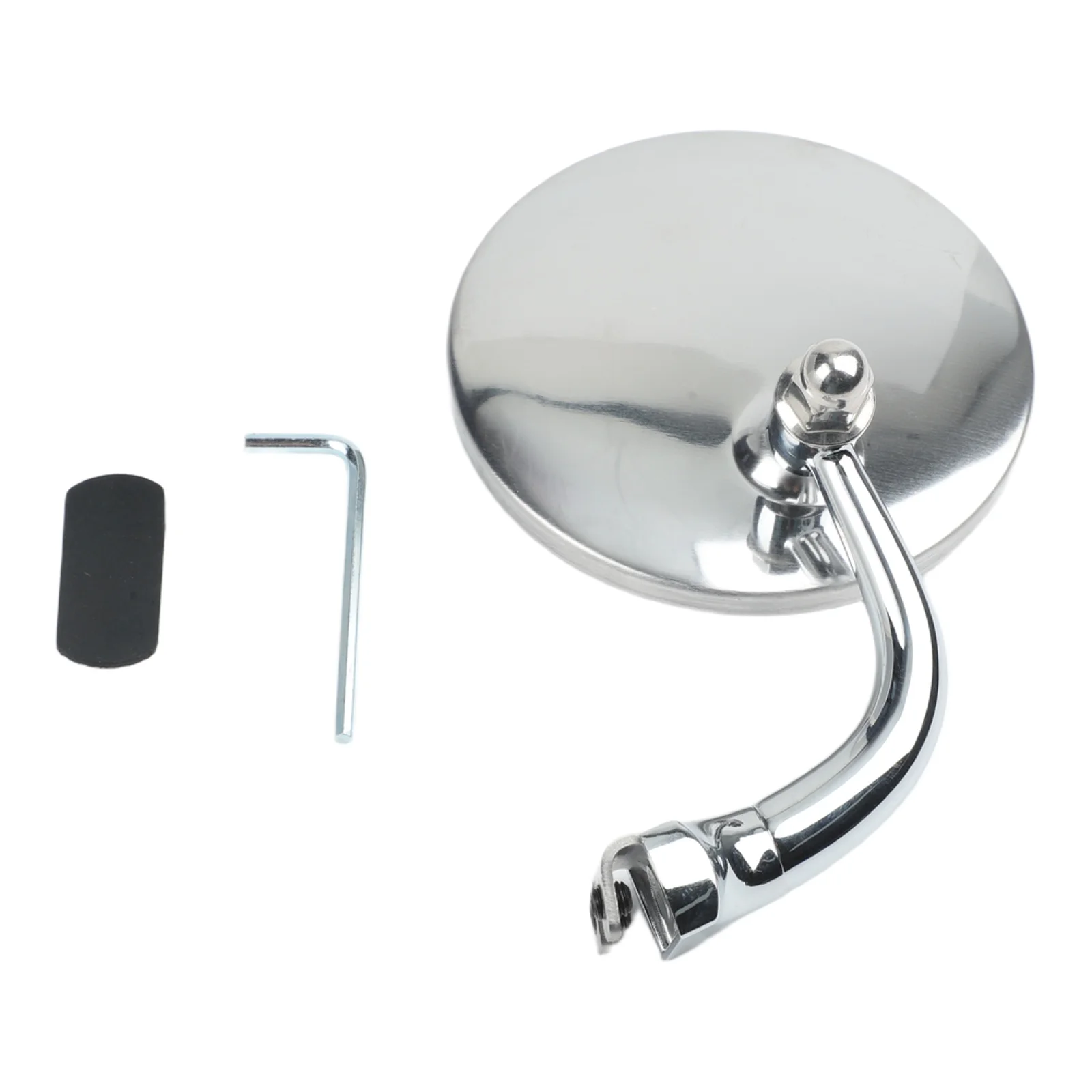 For Classic Cars Stainless Steel Mirror Retro Side Mirror Classic Car Restoration Silver Stainless Steel Rearview Mirror Rizoma