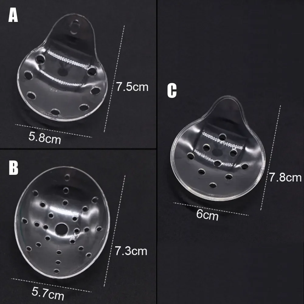 Eyepatch Ventilated Clear Eye Shield Plastic Ophthalmic Surgery Single Eye Wound Protective Cover Oval Spoon Shape Eye Guard