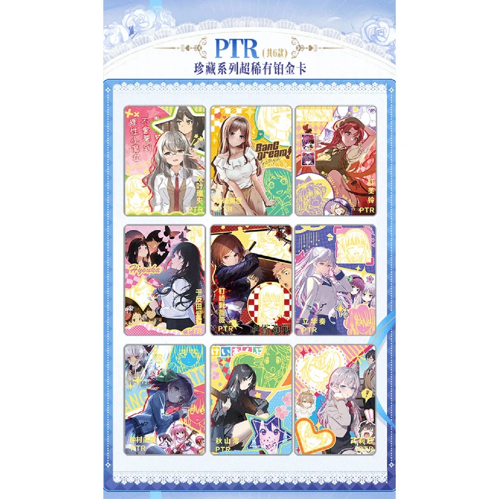 Goddess Story Collection Card Popular and Charming Anime Girl Rare Multi-color Flower Theme Limited Card Christmas Family Gifts