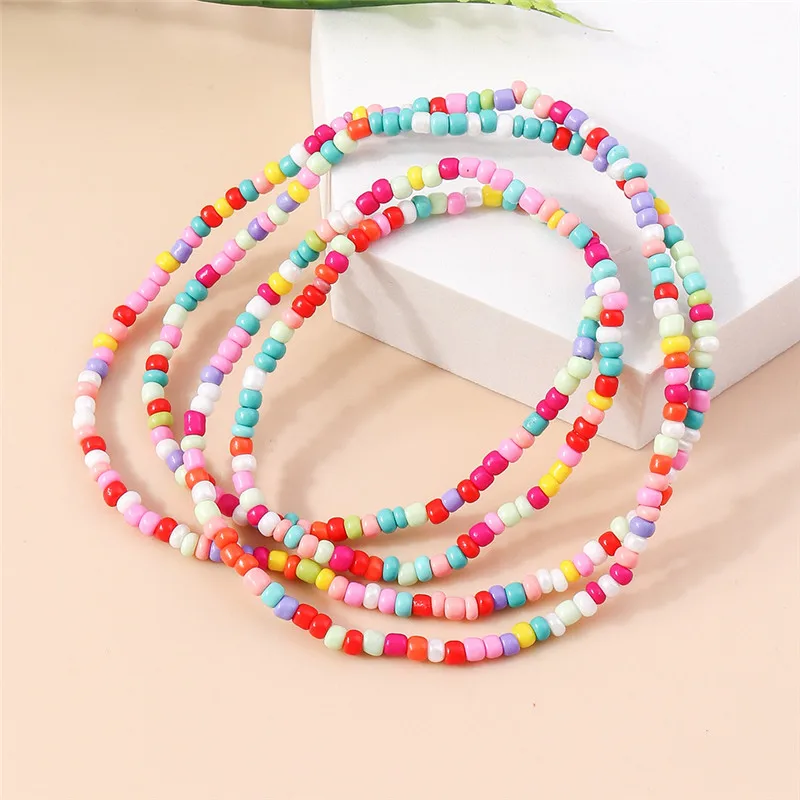 Böhmisches handgefertigtes Perlenarmband für Frauen, Sommer, mehrschichtig, bunte Perlen, Kette, Armreifen, Mädchen, Boho-Schmuck, Großhandel in großen Mengen – Detail 7