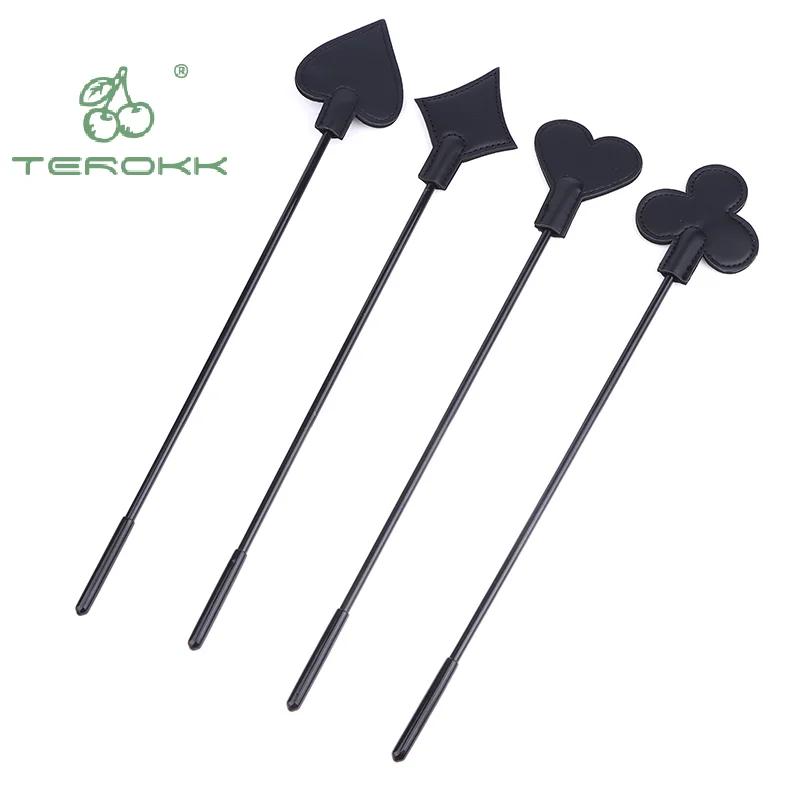 PU Leather Horse Crop Soft Anti-slip Handle Riding Paddle Equestrian Crop Sports Game Role Play Whip For Horses Training