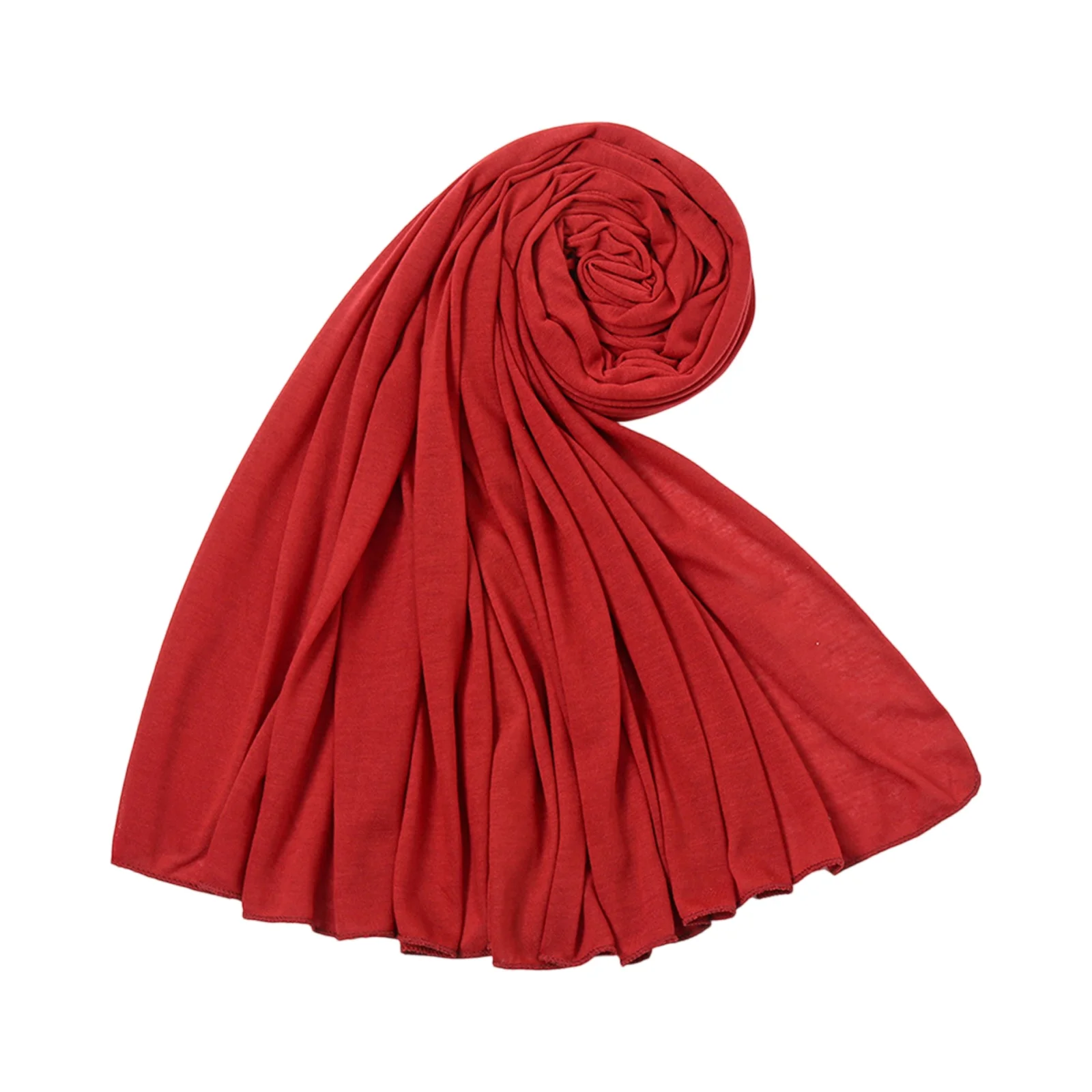 

Мягкие дышащие шарфы, однотонные плиссированные шарфы в ретро-бохо стиле, длинные накидки для женщин, модные повседневные аксессуары