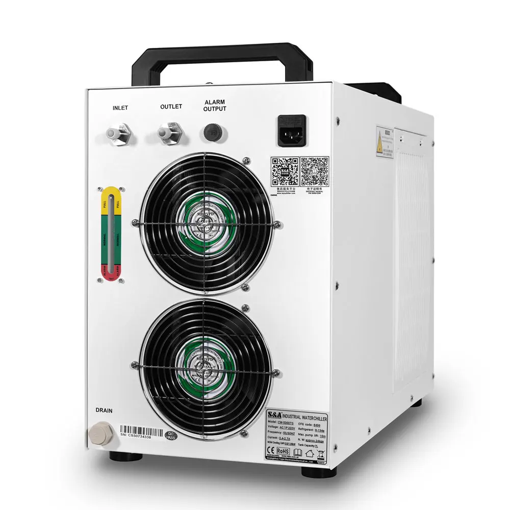 Industrial Water Chiller Cooling Industrial System Cw 5000 Chiller For 6090 1390 Laser Machine