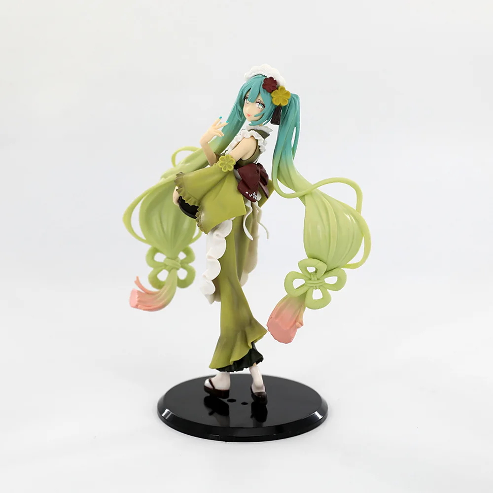 20C Hatsune Miku Figura Creativa Dolce Matcha Parfait Dress Up Modello Giocattolo Fascino illimitato Collezione regalo Action Figure PVC