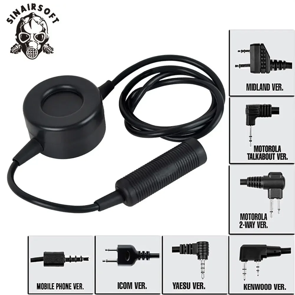 SINAIRSOFT Z Tactical Cable & PTT TCI Tactical Headset Earphone Accessory Cable Plug Adapter Standard Version Z114