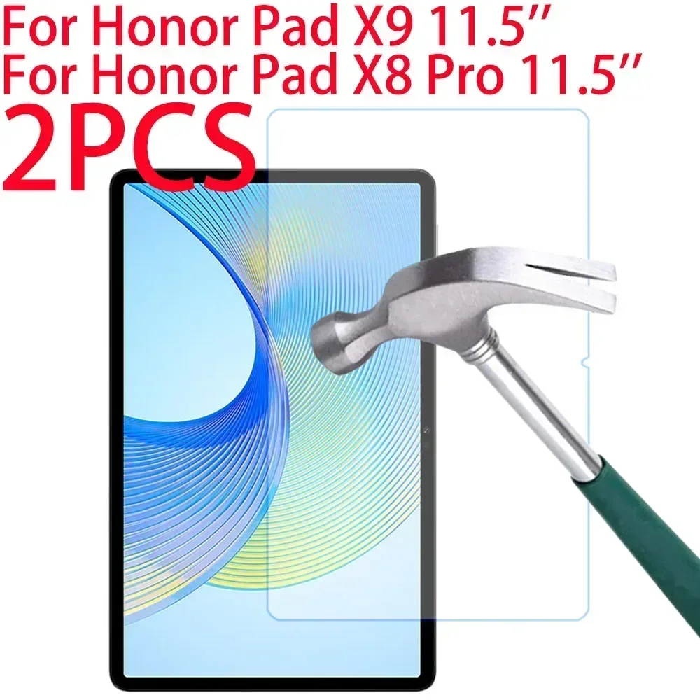 2PCS Tempered Glass For Huawei Honor Pad X8 Pro X9 11.5 inch 2023 Protective Film For Pad X8 Pro X9 Tablet Screen Protectors