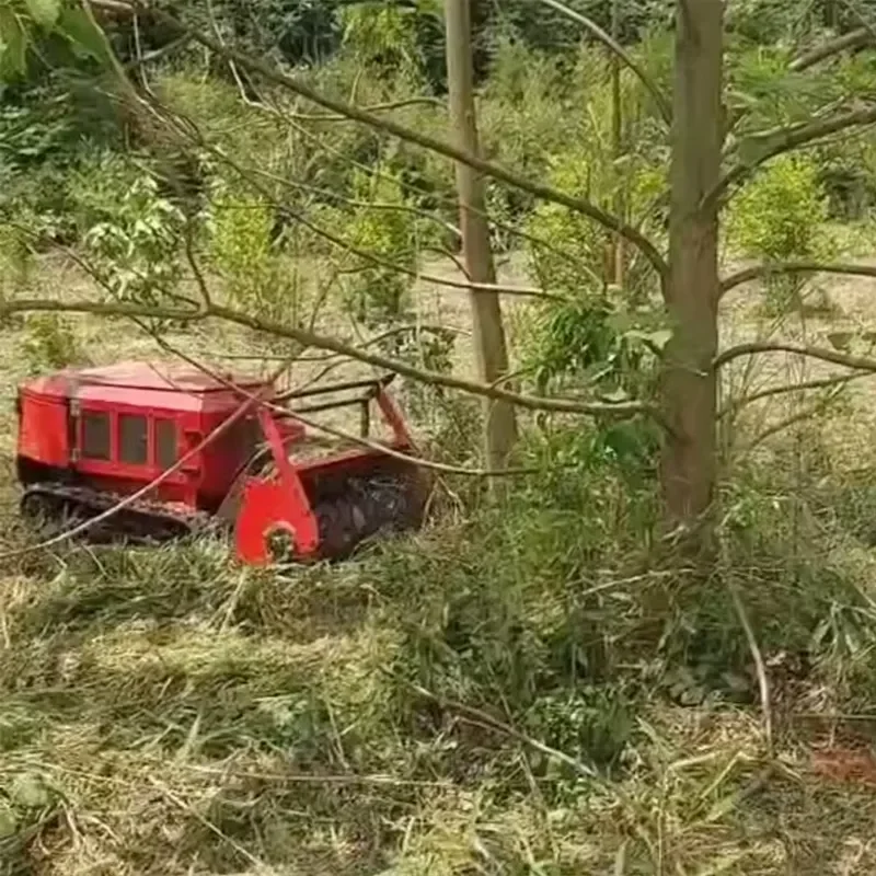 China Remote Control Forestry Mulcher Automatic Lawn Mower Grass Mowers for Hillside Slope