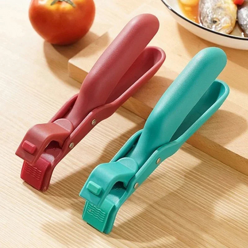 Clip antiescaldaduras de silicona para cocina, plato antiescaldaduras, soporte para olla y plato, elevador de Clip anticaliente, accesorios de cocina