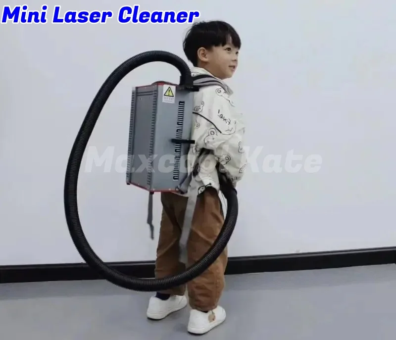 Precise Mini Cleaner cnc Laser machinery On-site clean Paint rust coating removal Backpack Laser cleaning machines for wood