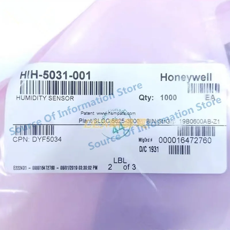 Low Voltage Humidity Sensor HIH-5031-001 Honeywell 0%RH~100%RH