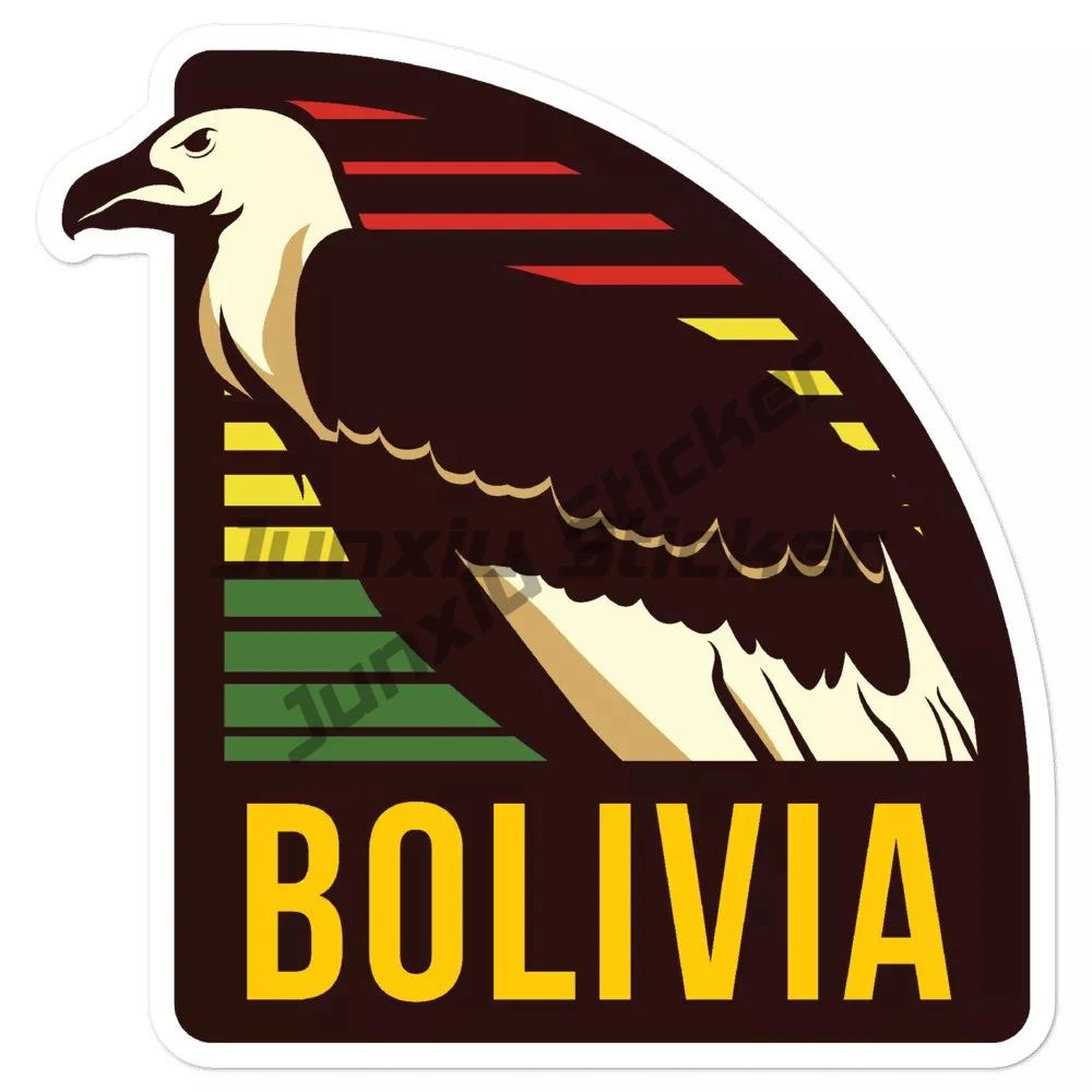 

Bolivia Sticker Condor La Paz Cochabamba Flag Bolivian Santa Cruz South America Sticker I Love Bolivia Map Silhouette Waterproof
