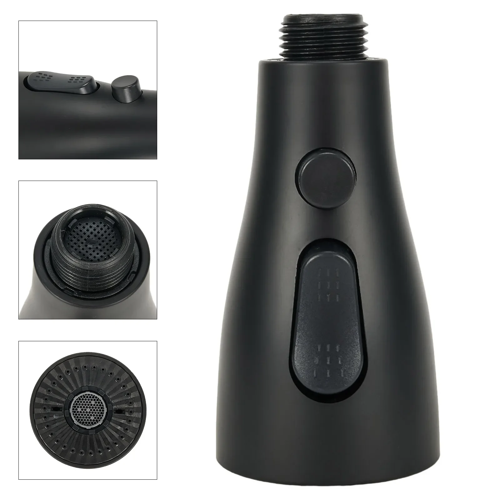 المطبخ سحب صنبور فوهة البخاخ 3 طرق ABS توفير المياه حوض للحمام بالوعة رأس رشاش الدش لتوصيل 1/2 "