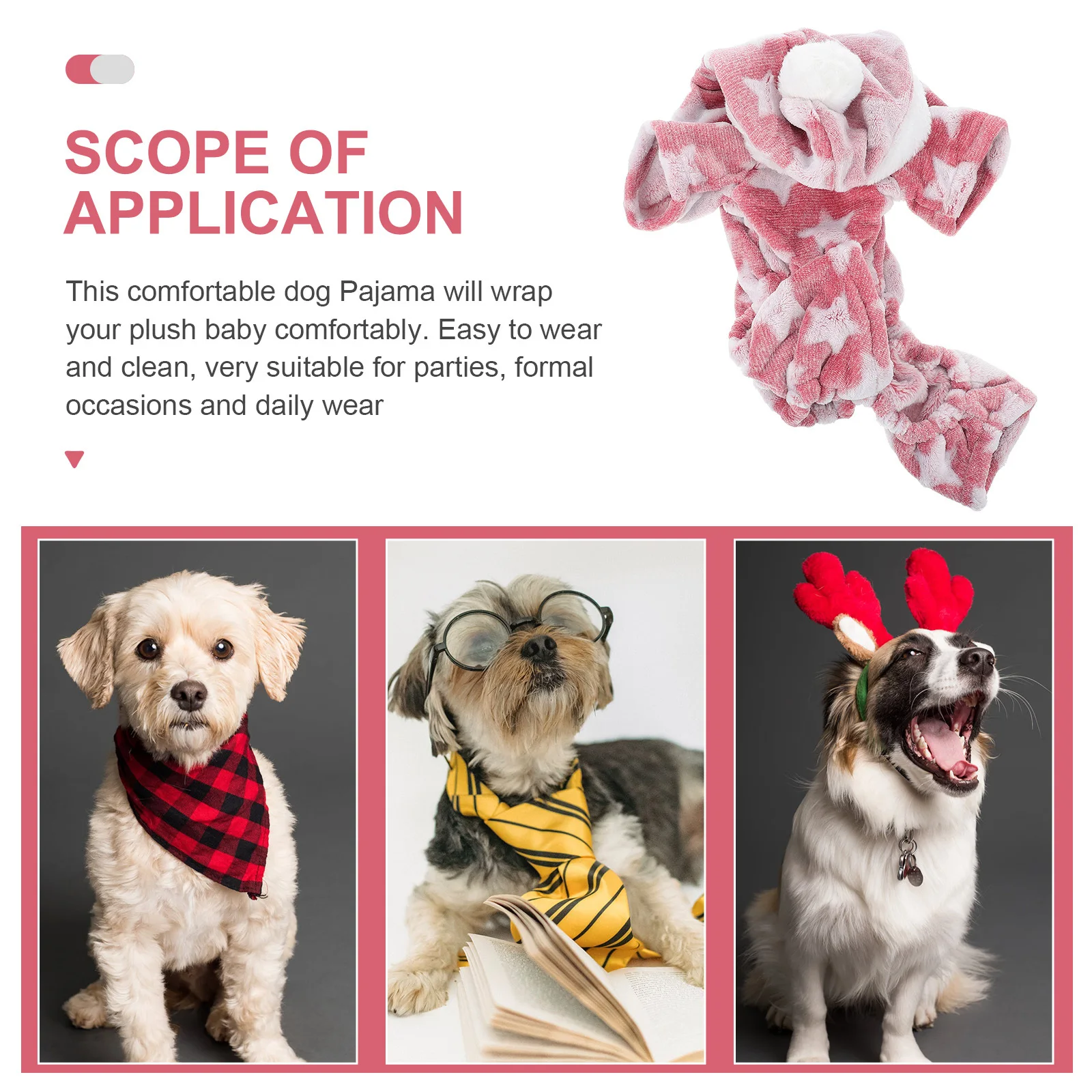 

1Pcs Pet Dog Costume Adorable Pet Clothing Fresh Colors Lovely Styles Everyday Wear Holiday Festival Photos Dog Clothes with Hat