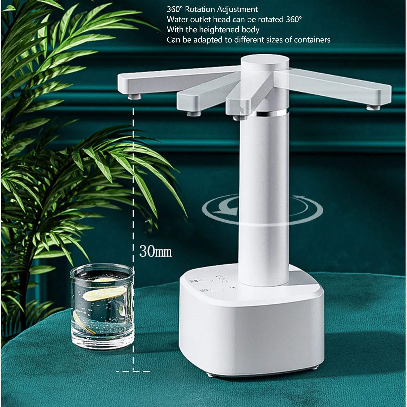 مضخة مياه كهربائية عالمية لشحن USB بطول 49 قدمًا، موزع زجاجات محمول للمنزل والسفر والتخييم #4