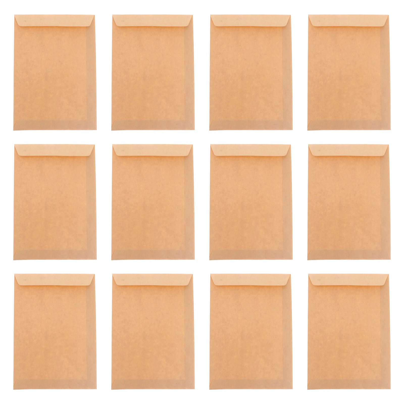 مغلف كرافت بني مغلف بريد عادي مغلف حروف فارغ للتخزين والشحن تصميم كلاسيكي من الورق المعاد تدويره