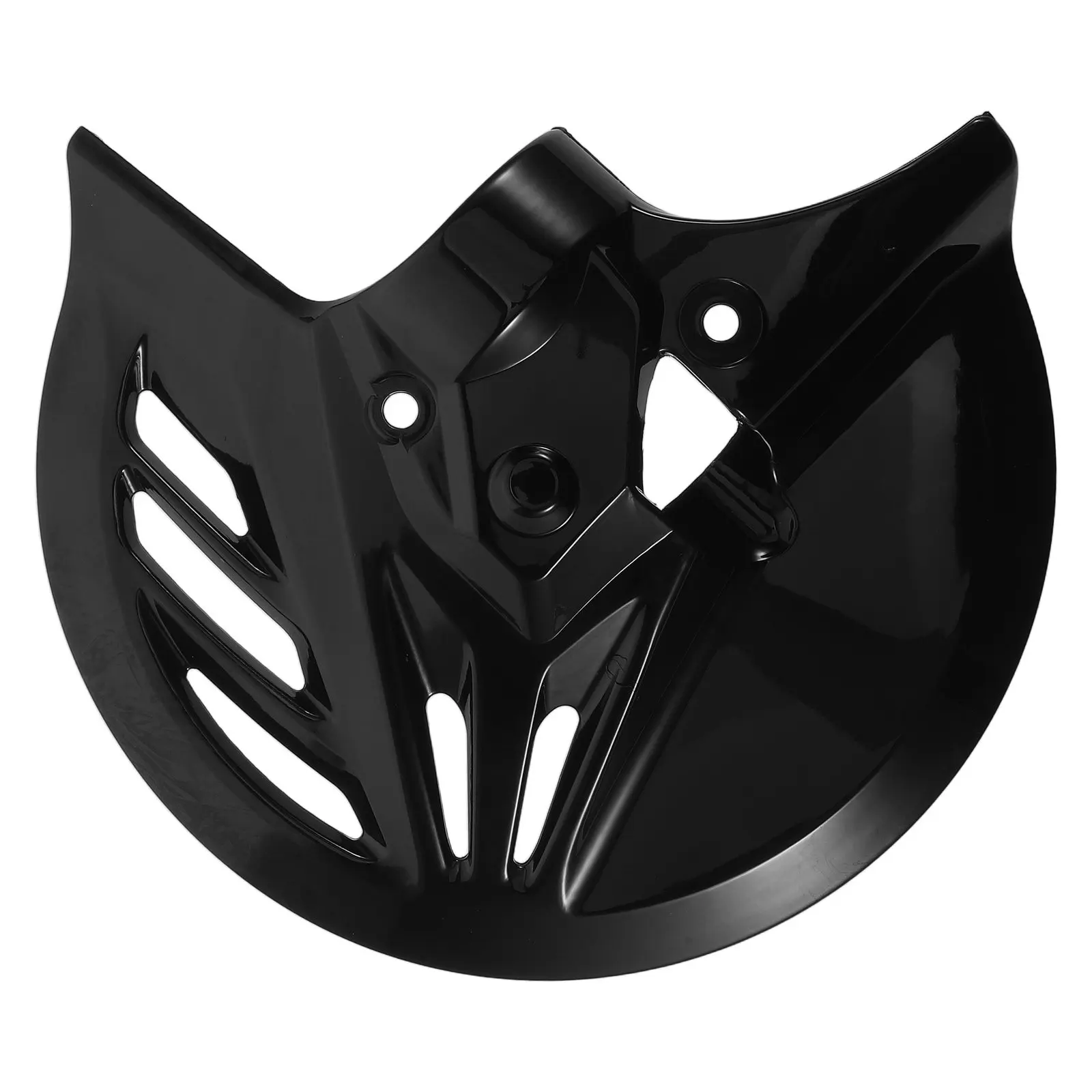 Motorcycle Front Brake Disc Protector Shield 270Mm Plastic Rotor Guard Protective Cover Black for Road Riding Dirt Bike