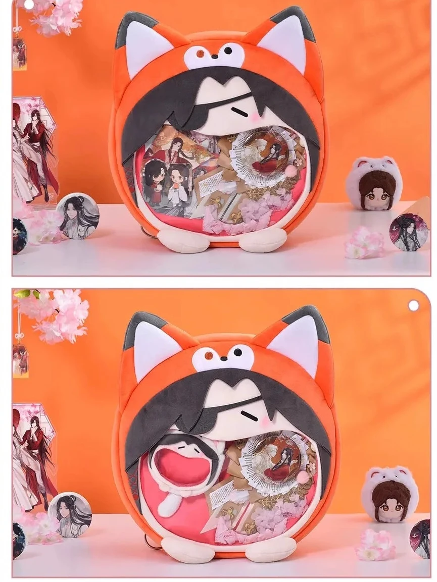 Kawaii Anime Tian Guan Ci Fu Hua Cheng Xie Lian Shoulder Bag Painful Packet Cute Anime Girl Plush Backpack Knapsack Student Bag