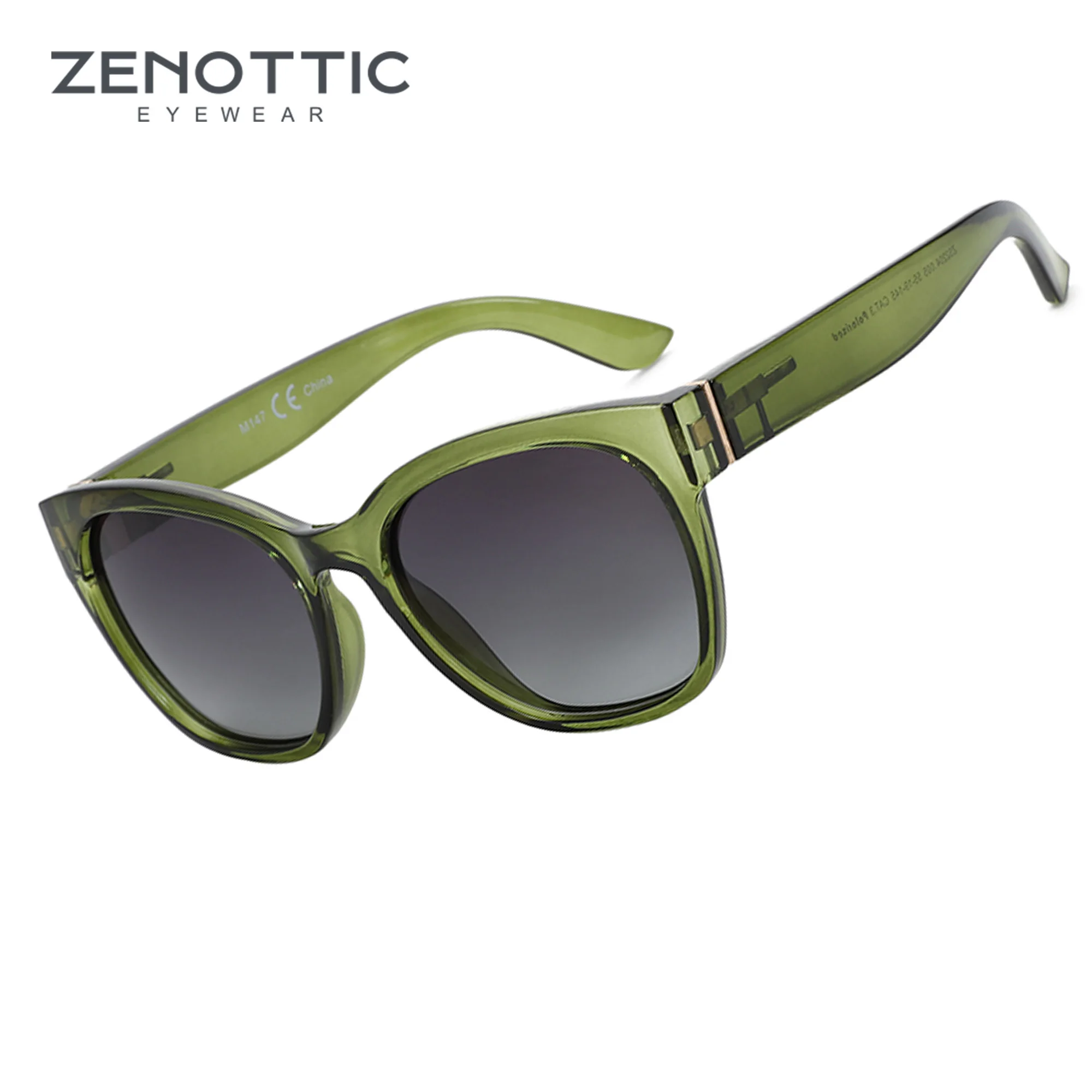 ZENOTTIC 2023 Original Thick Butterfly Frame Polarized Sunglasses for Women Chunky Uv400 Protection Shade Sun Glasses