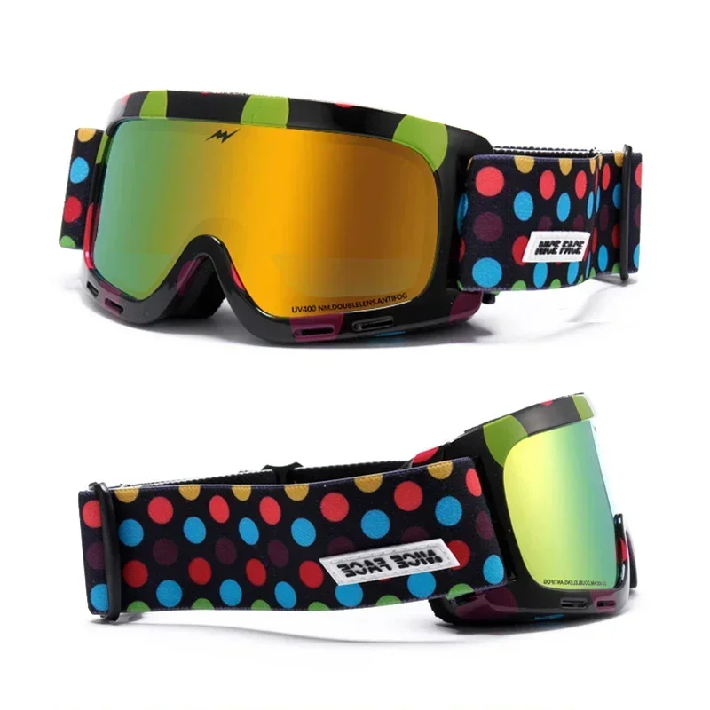 Óculos de snowboard anti-nevoeiro para crianças, óculos de esqui para bebês, lente dupla, máscara esportiva infantil, óculos de sol magnético para crianças, inverno, novo