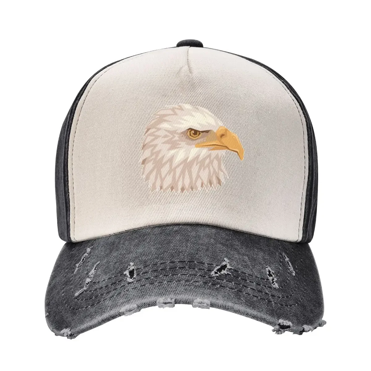 

Low Poly Bald Eagle Head Baseball Cap men's big size hat tea Hat Wild Ball Hat Man Luxury Men's Luxury Women's