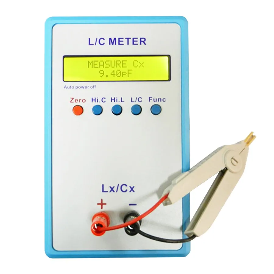 JUNTEK LC-200A Digital LCD Capacitance Inductance Meter High Precision LC Meter 1pF-100mF 1uH-100H Flexible Online Calibration