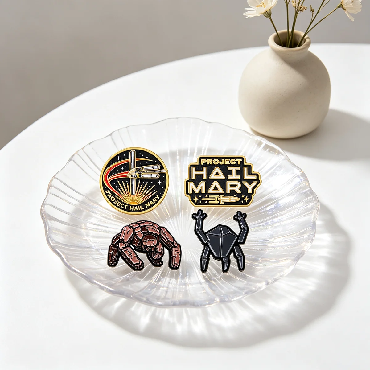 Fashion Sci‑Fi Space Themed Enamel Pins Rocket Brooch Lapel Pin Badge on Clothing Accessory Fashion Jewelry Gift For Friend