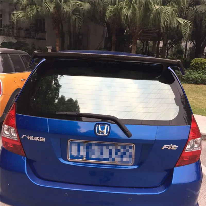 Per Honda Jazz Fit Spoiler materiale ABS di alta qualità auto ala posteriore Primer Spoiler posteriore per Honda Fit Spoiler WX 2004-2007