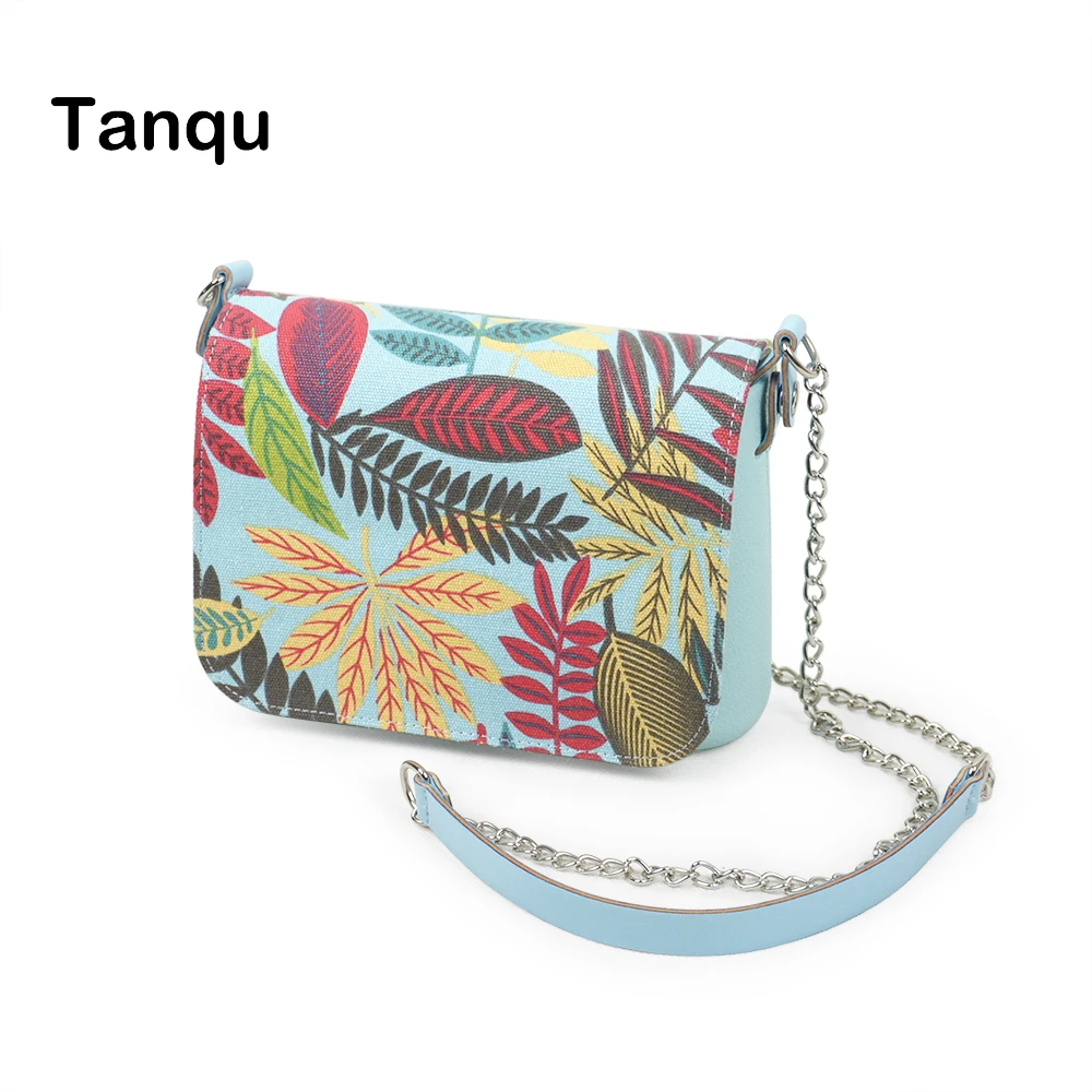 

TANQU New small EVA pocket women shoulder bag plus Floral Cartoon Flap long shoulder chain with clip closure messenger bag