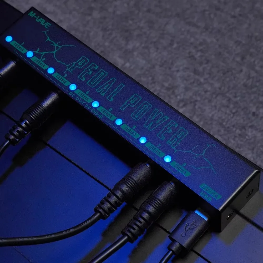 M-VAVE دواسة الطاقة تأثير الغيتار دواسة إمدادات الطاقة 8 مخرجات تيار مستمر معزولة ل 9 فولت تأثير دواسة أجزاء الغيتار الكهربائي الملحقات #4