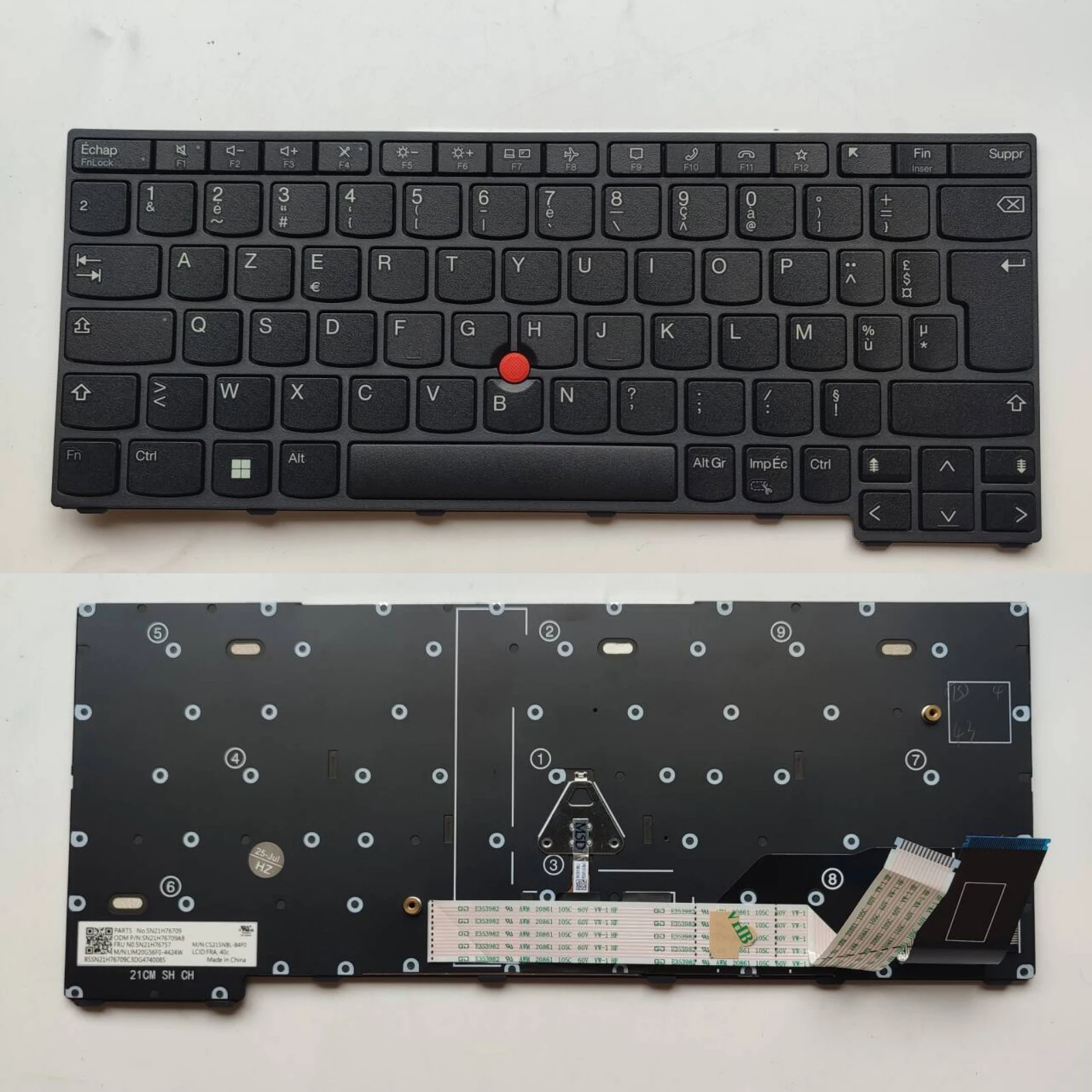 

US FR Layout for Lenovo Thinkpad L13 Gen 4 Type 21FG 21FH 21FN 21FQ Laptop Keyboard