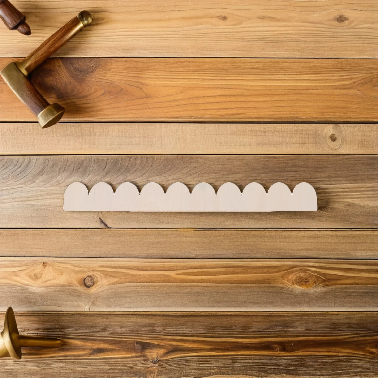 6 قطع من إطار الباب المزخرف بحواف خشبية على شكل صدفي، حدود غير مكتملة