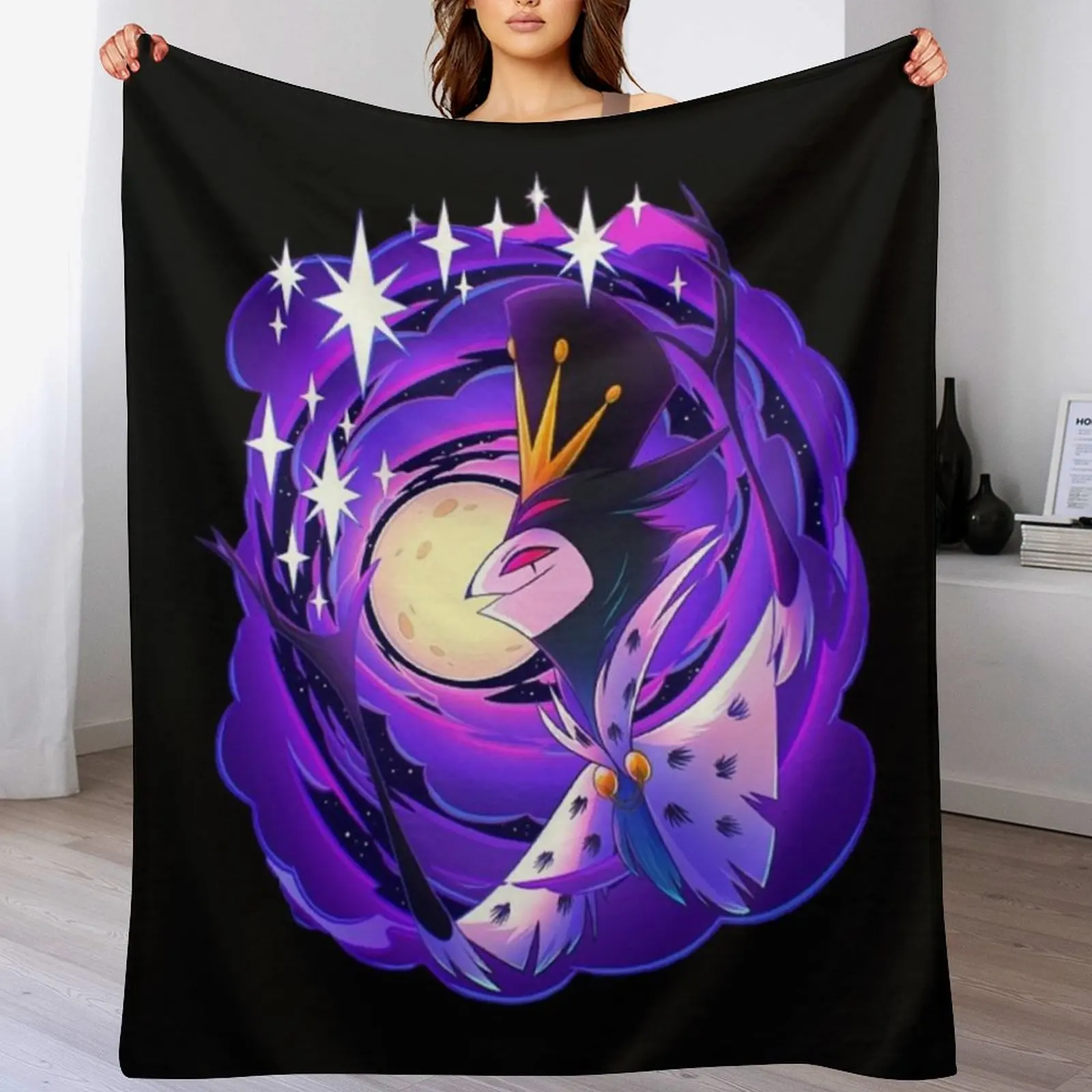 

Stolas - Helluva Boss Throw Blanket Bed Fashionable Moving Blankets For Sofas Flannels Blankets