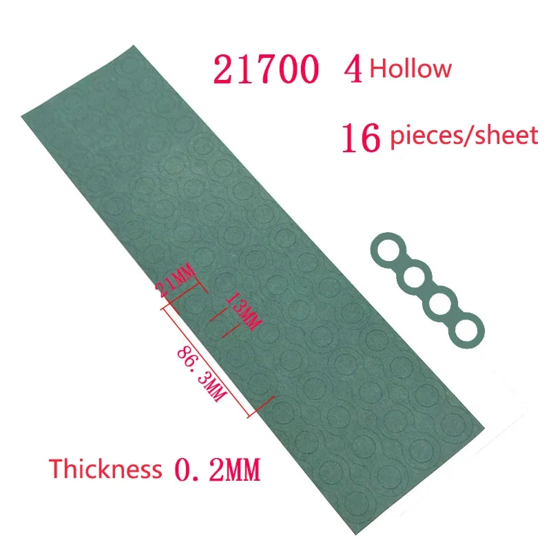 21700 Lithium Battery Barley Insulation Gasket Barley Paper Li-ion Cell Insulating Pad Insulation Meson Head Insulating Gasket