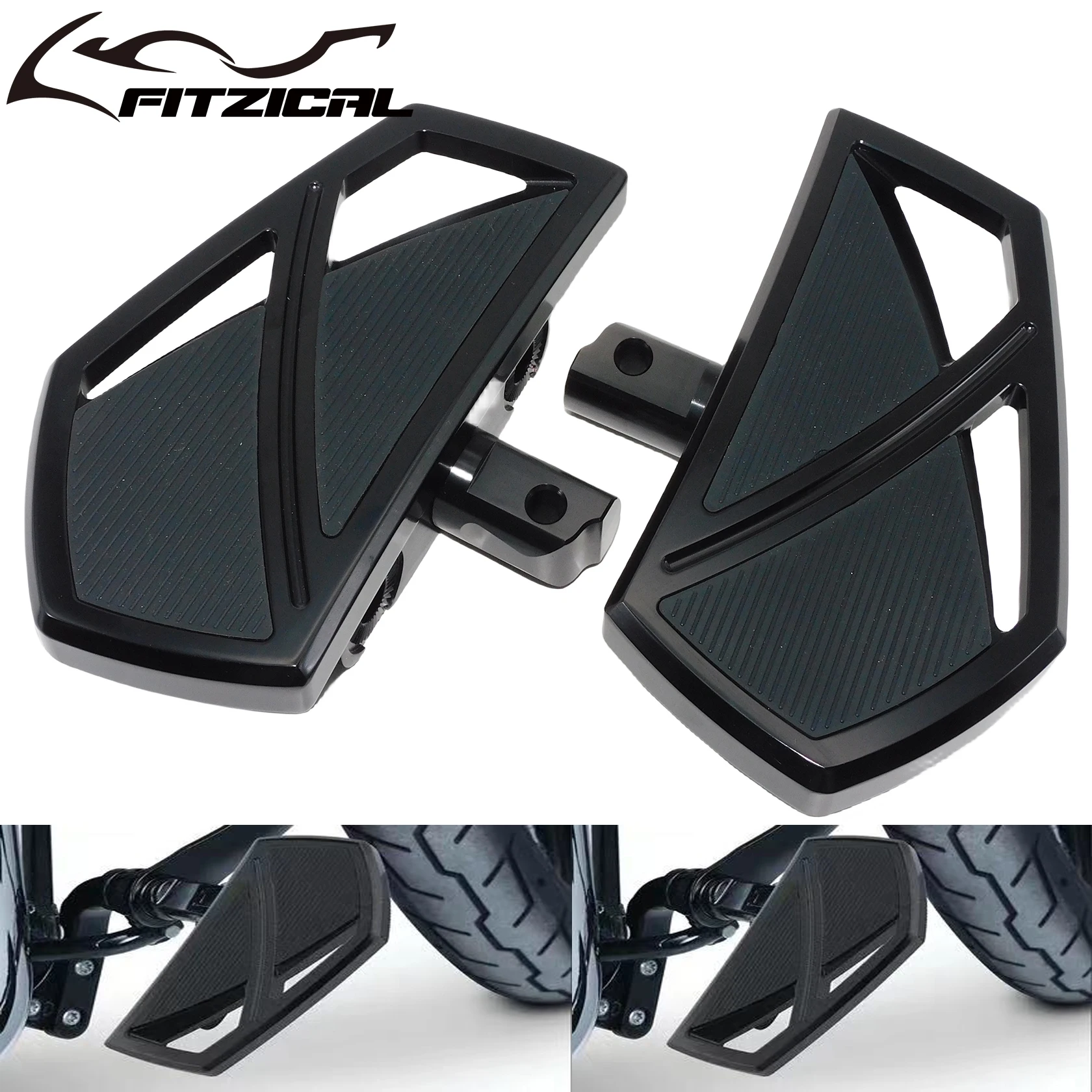 

Motorcycle Rear Mini Floorboard Foot Pegs Footrest Pedal For Harley Softail Slim Fat Boy Sport Glide Street Bob Breakout 2018-23