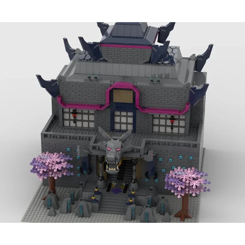Medieval Castle Model Moc Building Blocks Shadow Dojo Model Technology Bricks DIY Christmas Assembly Street View Toys Gifts