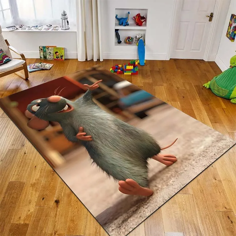 Cartoon Disney Ratatouille Printing Carpet for Living Room Bedroom Kid\'s Room Home Decor Area Rug Non-slip Mat Cloakroom Mat