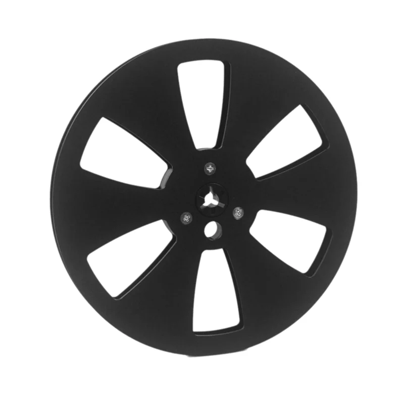AB61-7 Inch 6 Hole 1/4 Empty Take Up Reel To Reel Small Hub Empty Tape Reels Opening Machine Tray Metal Tape Recorder Parts