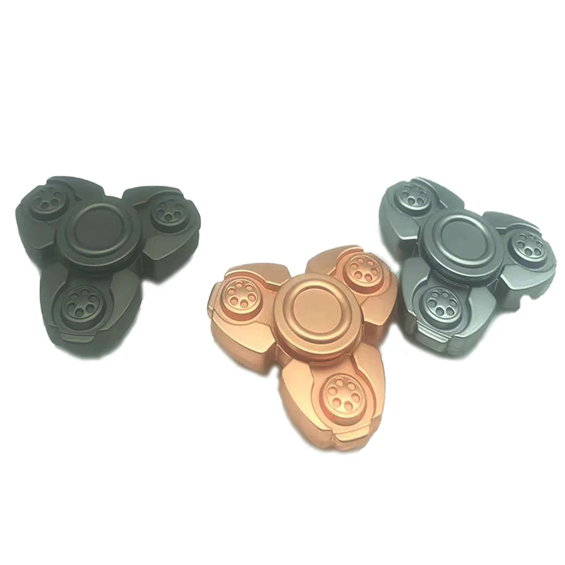 Three-Leaf Fidget Spinner Decompression Toys Metal Hand Spinner Fingertip Adult Antistress Fidget Toys For Adults Kids Gift