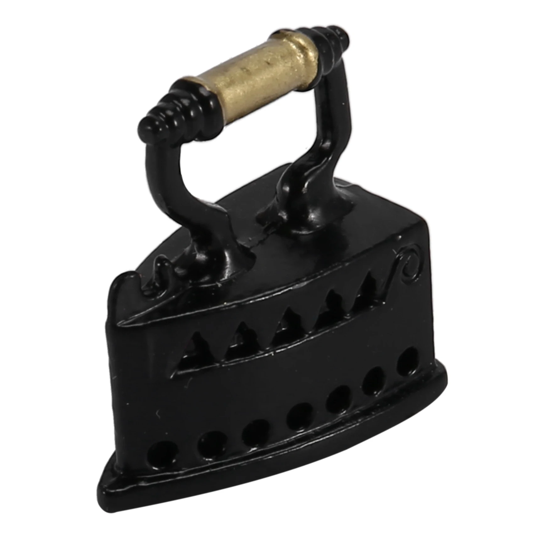 BAAA-Cute scale 1: 12 dollhouse miniature iron with ironing board set included