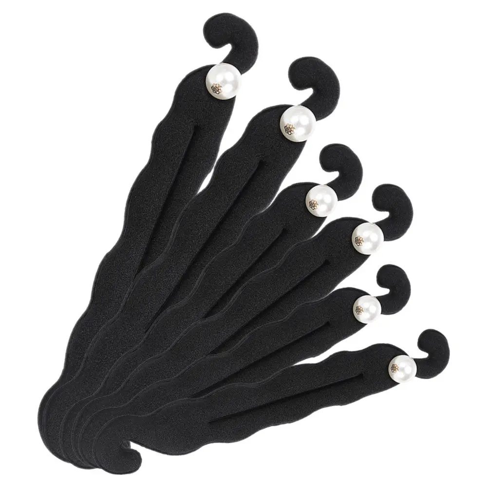 6Pcs Hair Bun Makers Different Sizes Double Hook Design Long-Lasting Styling Tools for Party Wedding Daily Use Bun