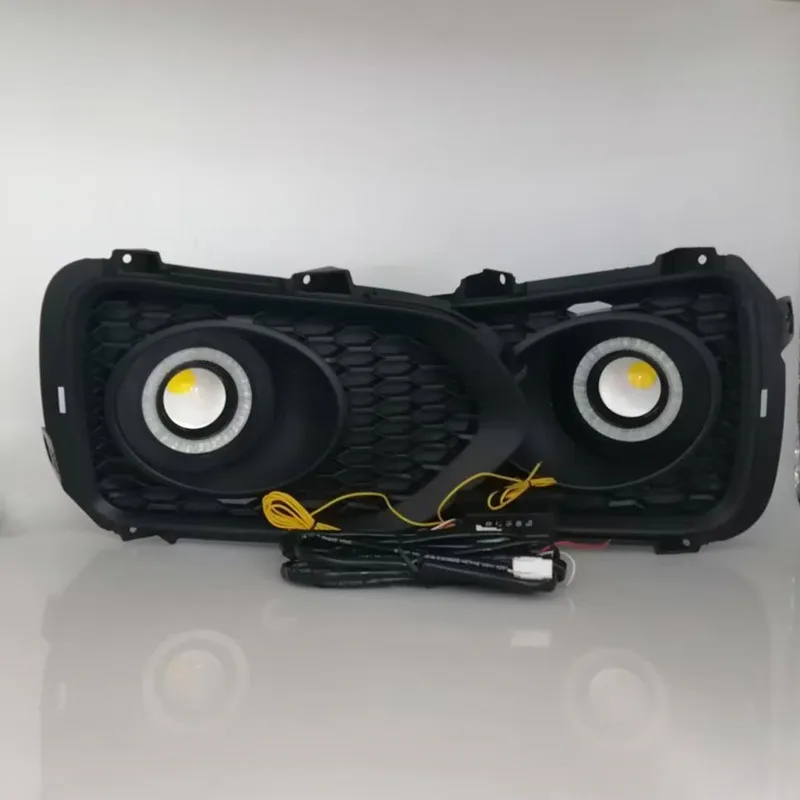 LED Angel Eye Fog Light Assembly Kit For Kia Sorento 2009 2010 2011 2012  Dual Color Angel Eye Daytime Running Lights Lamp DRL Daylight Driving Accessories Kits view 2