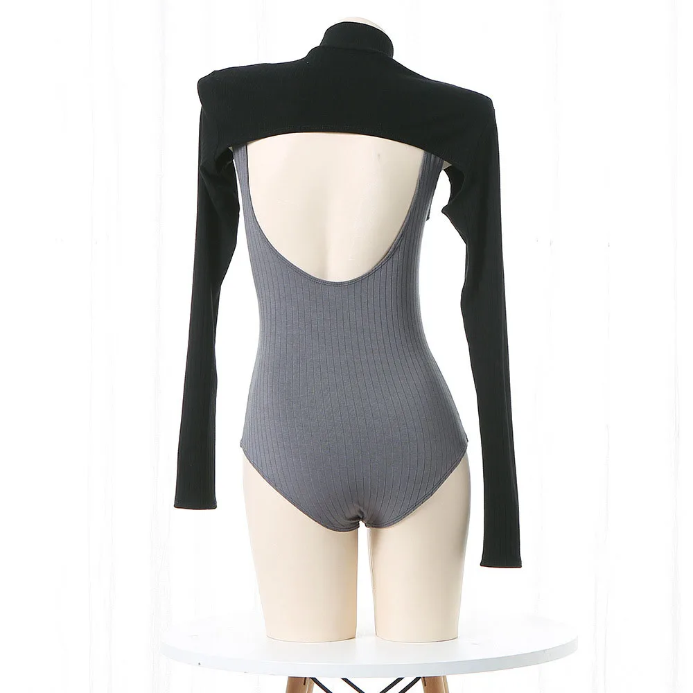 Sukumizu-Maillot de bain sexy pour femme, costume de batterie et ensemble en Y, costume de jeu, uniforme de cosplay