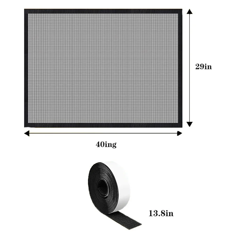 Sturdy Fireplace Shield  Prevent Children and Pets from Venturing  Scratch Resistant PVC Mesh Fabric  Easy Installation  Black