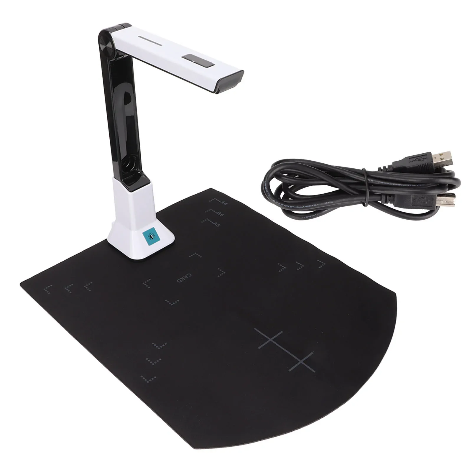 Professional Document Camera 8 Million Pixels HD A4 Auto Focusing USB Document Camera Scanner for Scanning Files Notes Picture