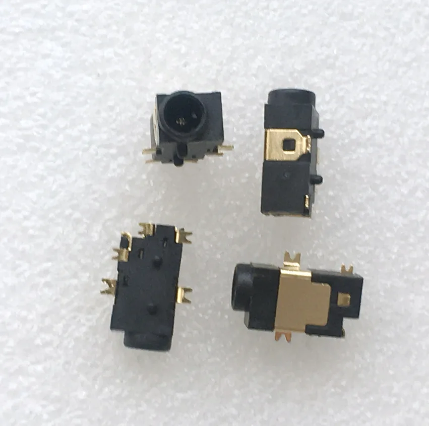 For DC Power Block, Power Interface, Plug 5P SMD Pin DC Interface Head, Gold Plated