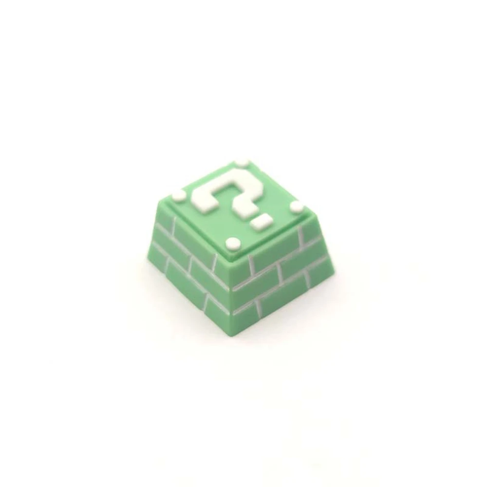 Imagem -04 - Tampa Chave Teclados Mecânicos Keycap Personalidade Modelagem Bonito dos Desenhos Animados Ponto de Interrogação Resina Keycaps para Cereja mx Axis r4 Altura