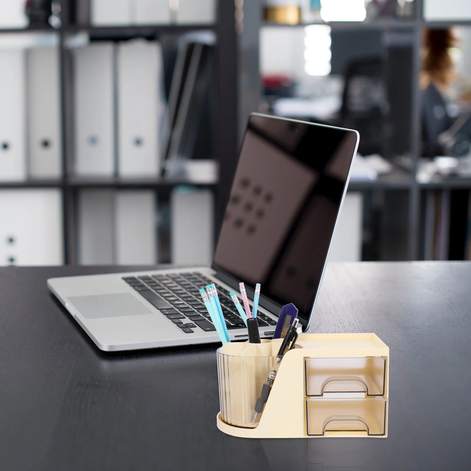 

Rotating Pen Holder Multifunction Desk Organizer Desktop Makeup Storage Case Office Storage Box Desk Organizer