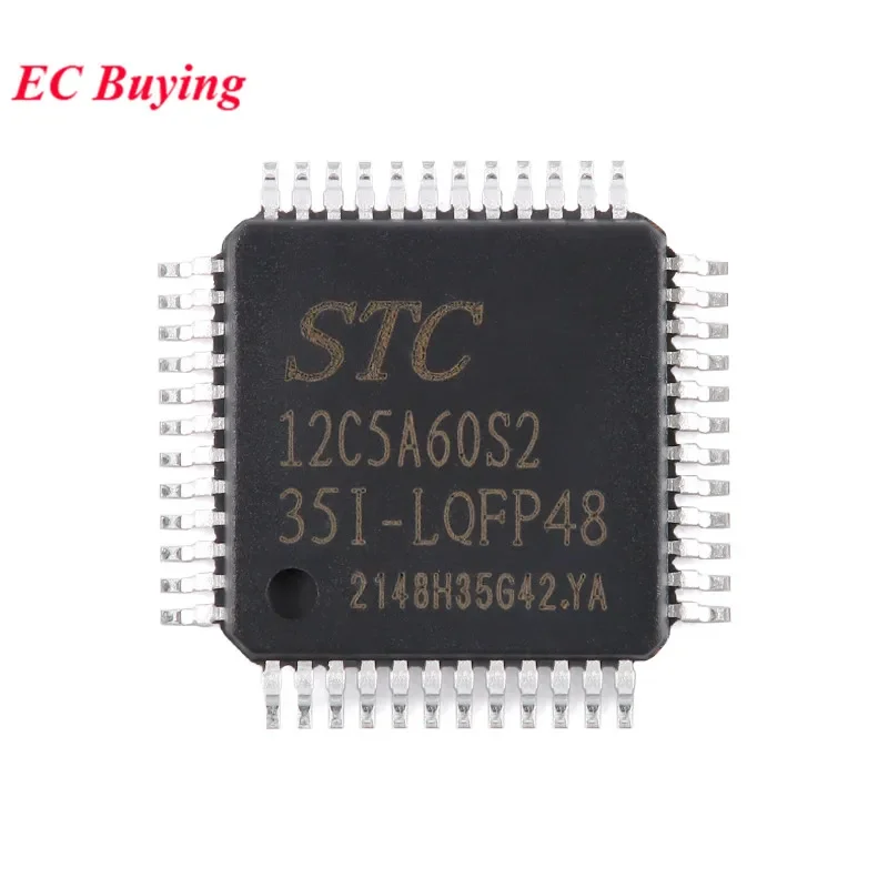 STC12C5A60S2 STC12C5A60S2-35I STC 12C5A60S2 LQFP48 Single Chip Enhanced 1T 8051 Microcontroller MCU IC Controller Chip Original