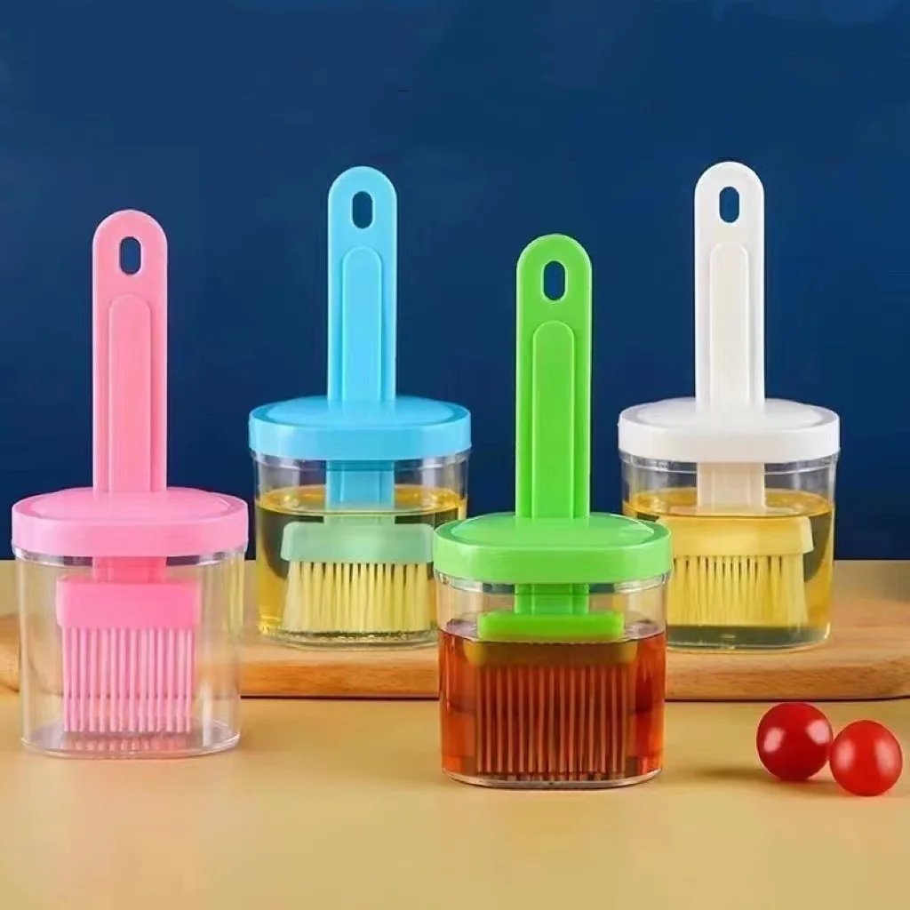 Silicone Bottle Brush High Temperature Resistant Barbecue Household Baking Pancake Oil Brush BBQ Grilling Kitchen Tools Portable