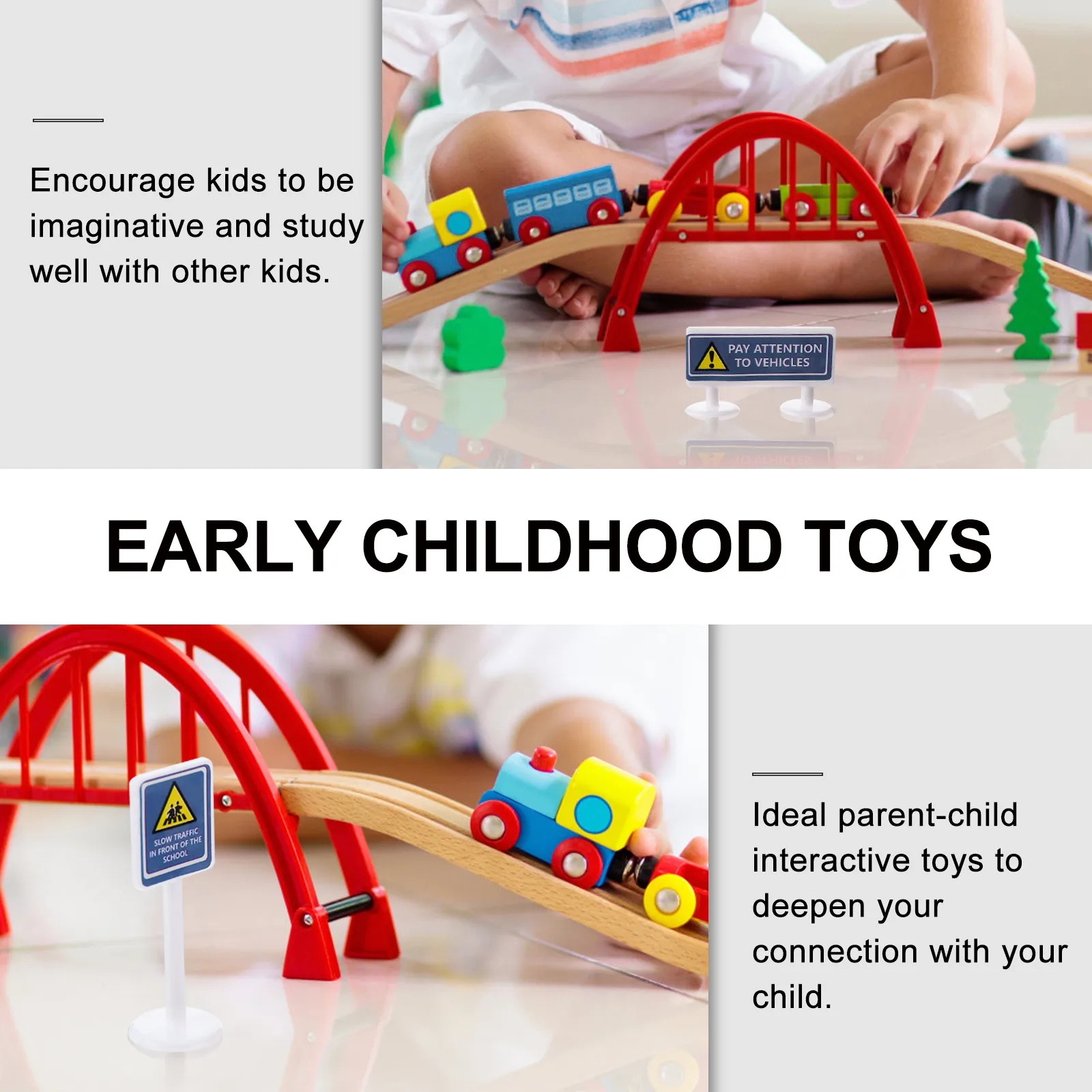 

Набор из 2 миниатюрных дорожных знаков: имитация дорожных знаков для детей, обучающий дорожный набор для дошкольников